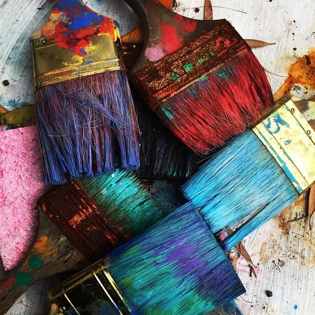 what does abstract painting mean - brushes